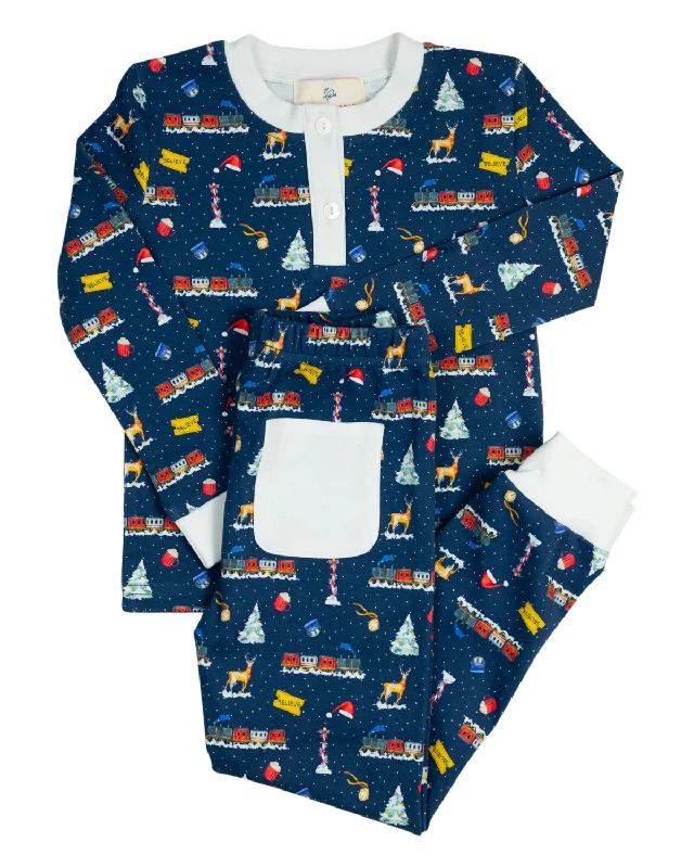 Polar Express Pajama Set- FINAL SALE Unique Men's Patch