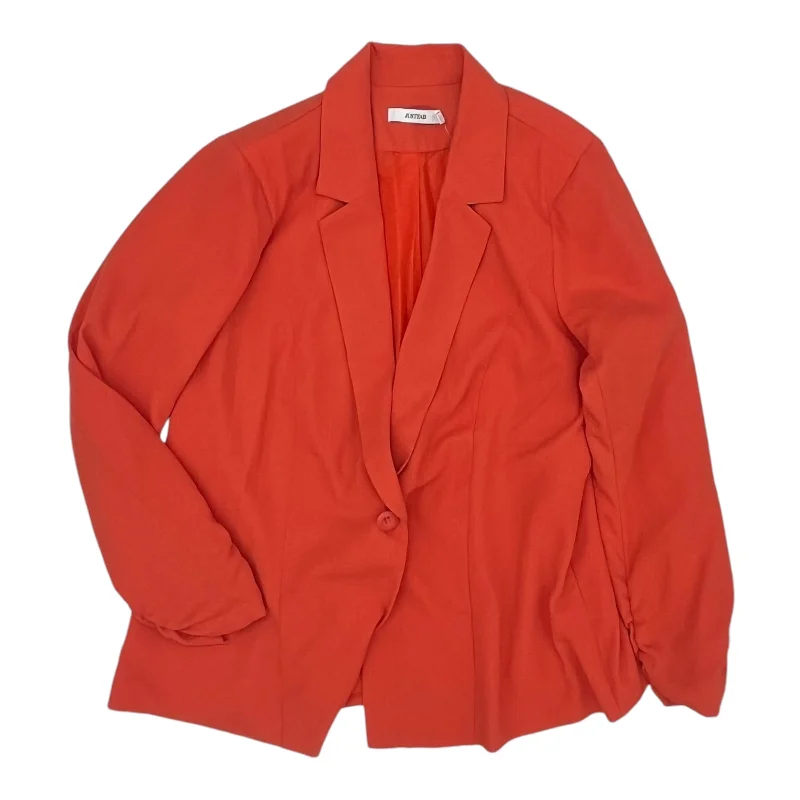 Blazer By Just Fab In Orange, Size:1X Casual Men's Short