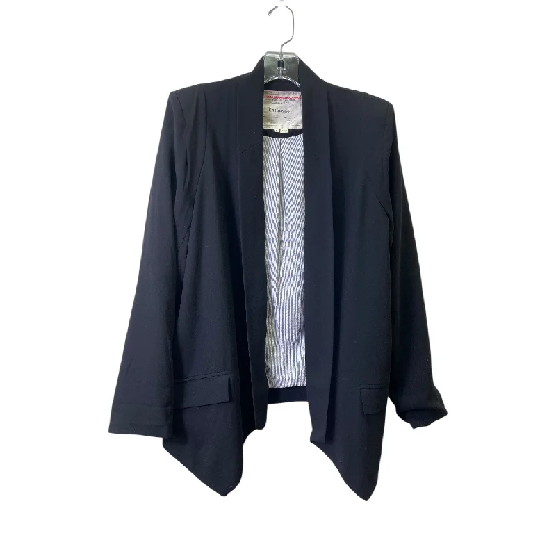 Blazer By Cartonnier In Black, Size:M Sleek Men's Metallic