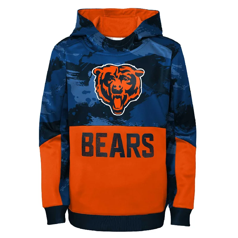 Chicago Bears Youth Covert Performance Hooded Sweatshirt Youthful Men's Pop