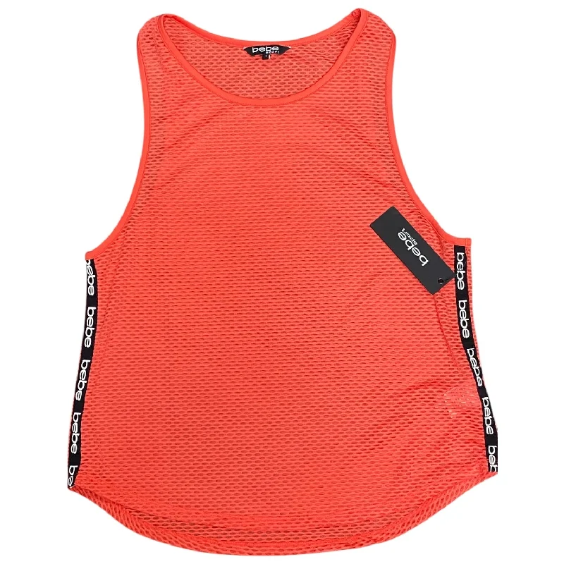 Athletic Tank Top By Bebe In Orange, Size: L Stylish Men's Tropical 