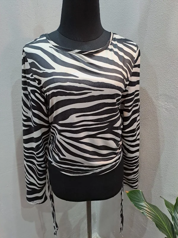 Zebra Print Top (Medium) Unique Men's Patch