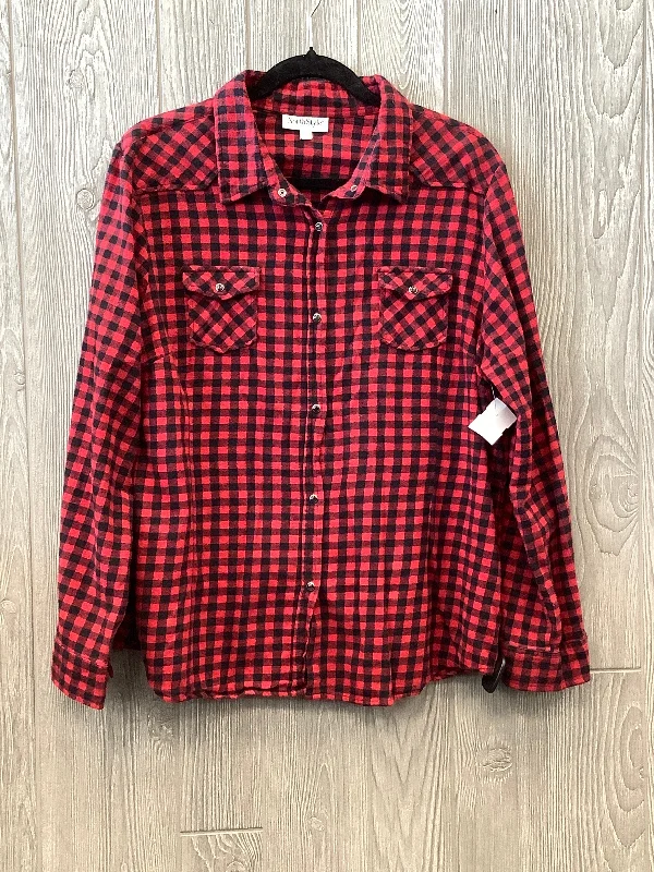 Top Long Sleeve By Northstyle In Red, Size: Xl Trendy Men's Scandinavian