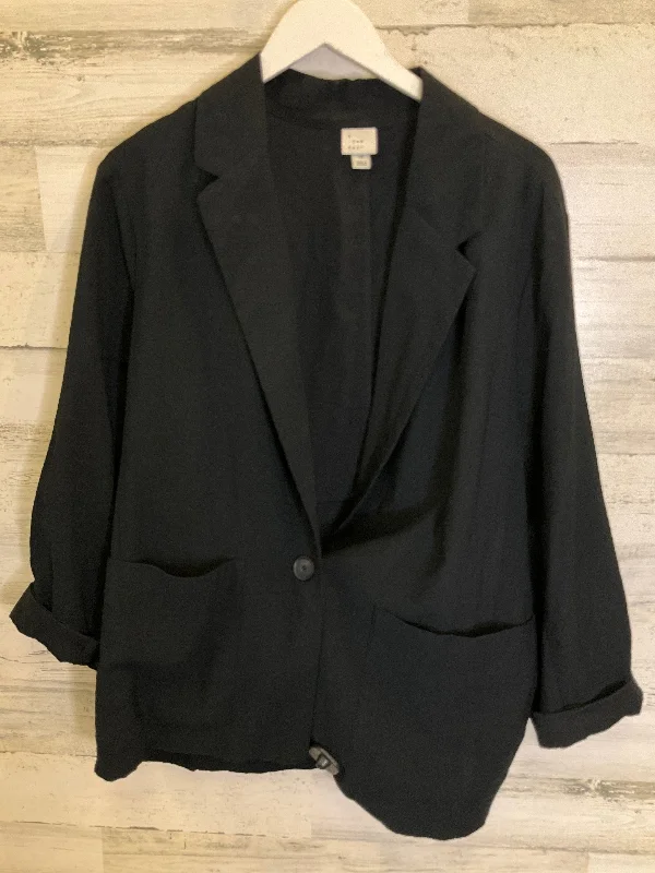 Black Blazer A New Day, Size 1x Dapper Men's Bow