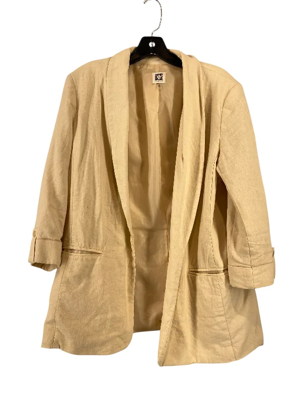 Blazer By Anne Klein In Tan, Size: L Youthful Men's Anime