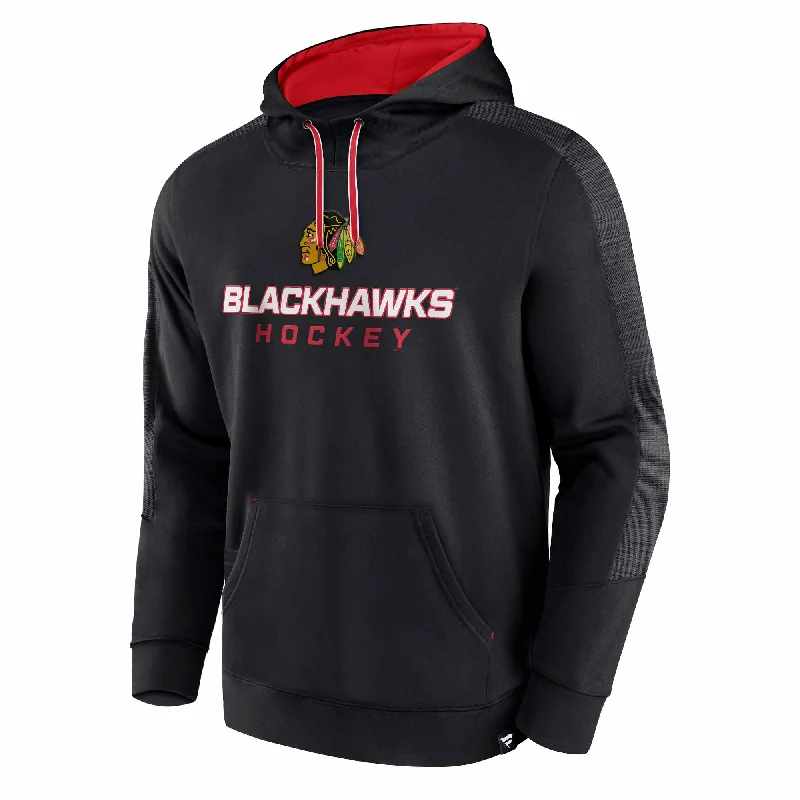 Chicago Blackhawks Pullover Hooded Sweatshirt Traditional Men's Wool