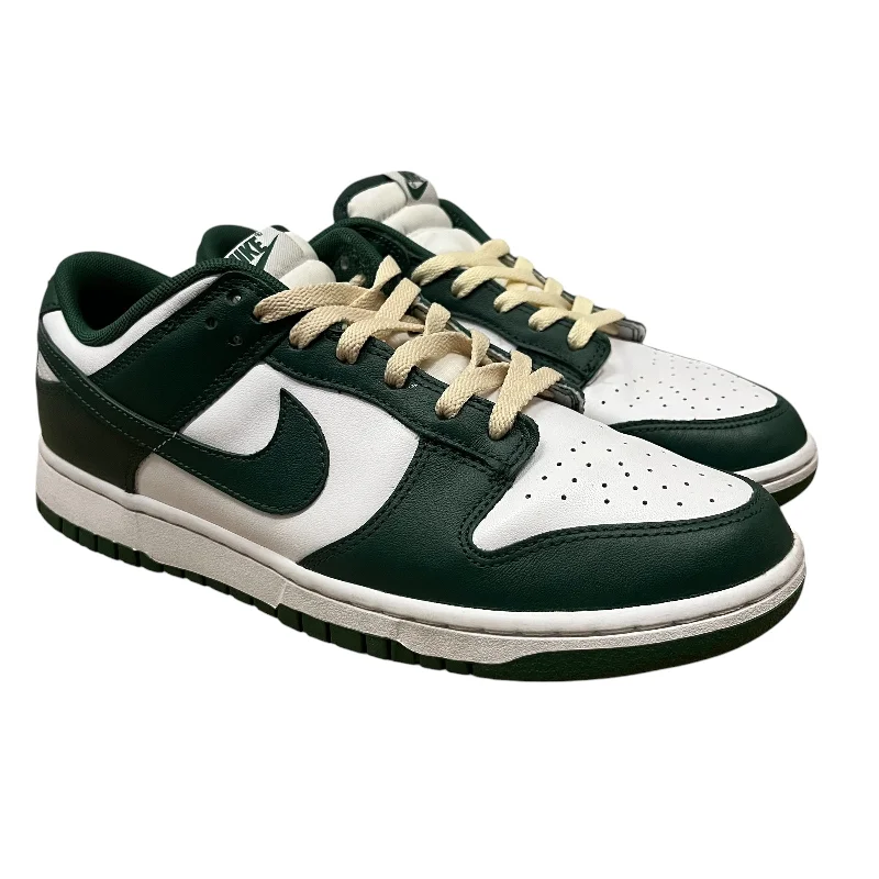 NIKE/Low-Sneakers/US 9/Stripe/Leather/GRN/MICHIGAN STATE LO DUNKS Casual Men's Loose