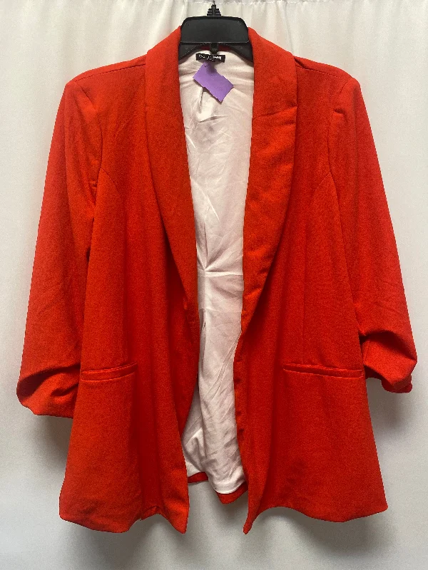 Red Blazer Fashion Nova, Size 2x Sleek Men's Metallic