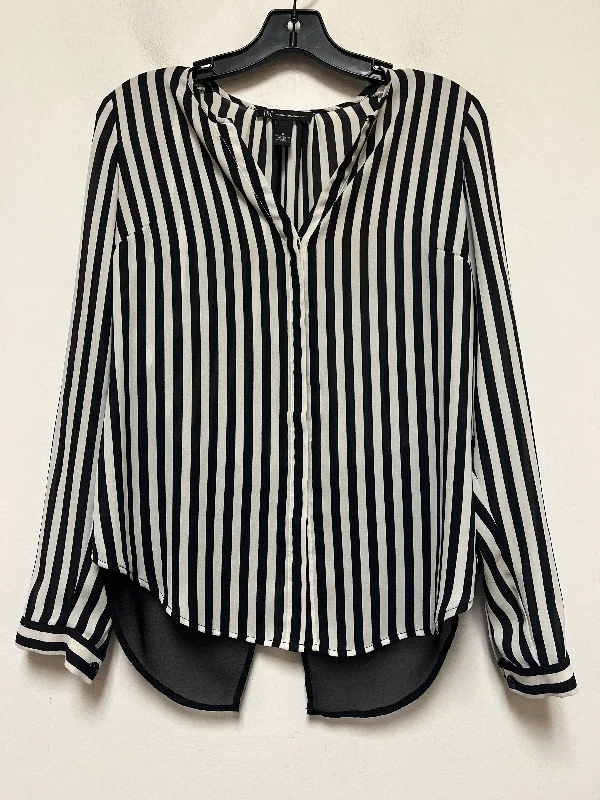 Top Long Sleeve By Inc In Striped Pattern, Size: Xs Practical Men's Quick